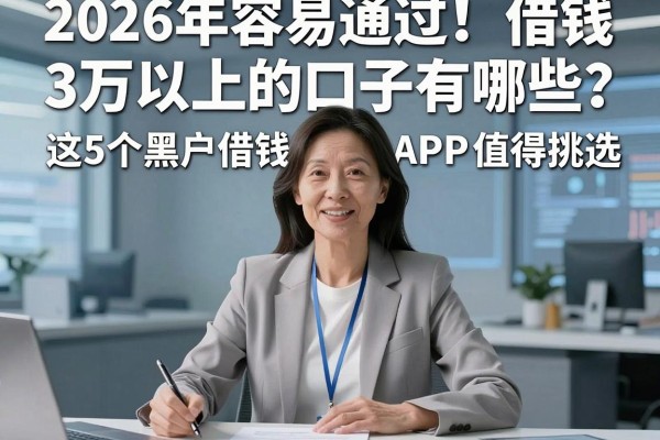 2026年容易通过！借钱3万以上的口子有哪些？这5个黑户借钱APP值得挑选！