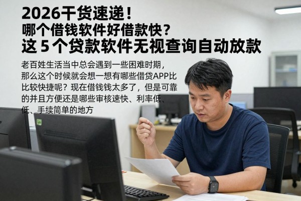 2026干货速递!哪个借钱软件好借款快?这5个贷款软件无视查询自动放款