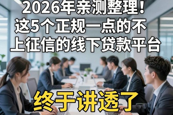 2026年亲测整理!这5个正规一点的不上征信的线下贷款平台,终于讲透了
