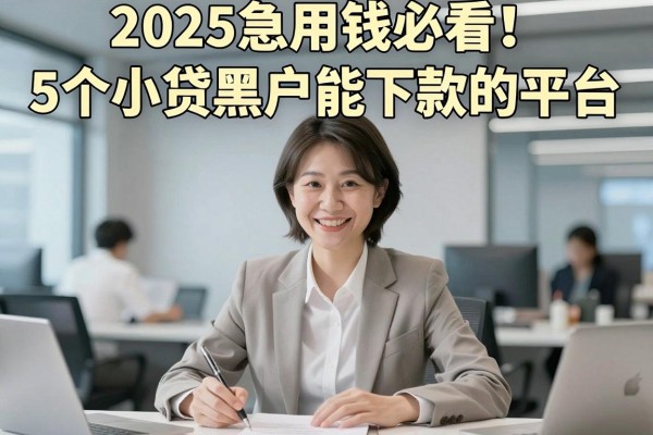 2025急用钱必看！5个小贷黑户能下款的平台，黑户借钱秒过口子真实分享