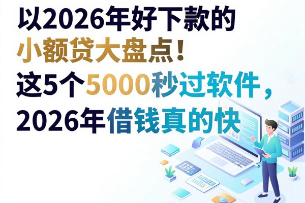 2026年好下款的小额贷大盘点!这5个5000秒过软件,2026年借钱真的快