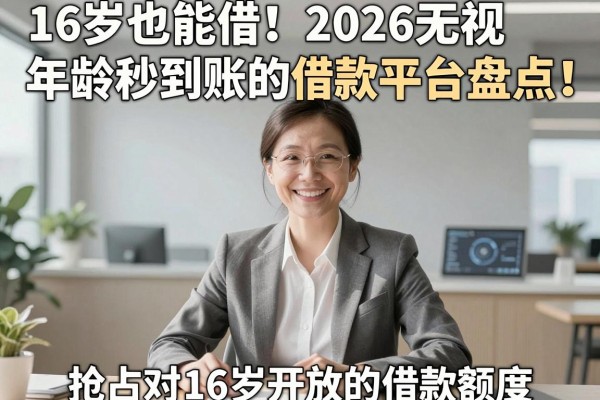 16岁也能借！2026无视年龄秒到账的借款平台盘点，抢占对16岁开放的借款额度