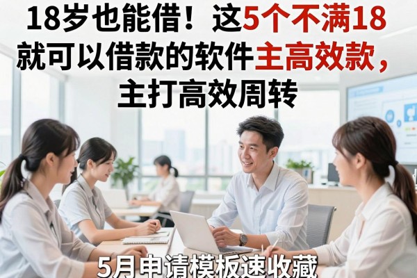 18岁也能借!这5个不满18就可以借款的软件主打高效周转,5月申请模板速收藏