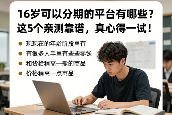 16岁可以分期的平台有哪些?这5个亲测靠谱,真心值得一试!
