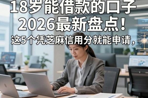18岁能借款的口子2026最新盘点!这5个凭芝麻信用分就能申请