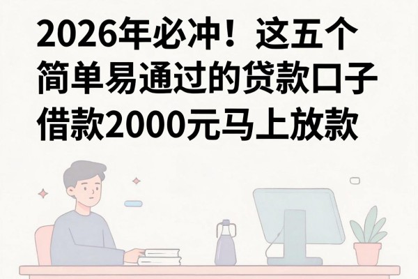 2026年必冲!这五个简单易通过的贷款口子,借款2000元马上放款