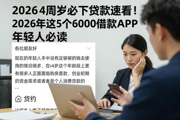 202624周岁必下贷款速看!2026年这5个6000借款APP年轻人必读