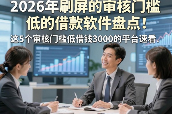 2026年刷屏的审核门槛低的借款软件盘点!这5个审核门槛低借钱3000的平台速看