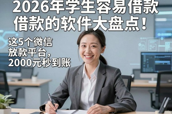 2026年学生容易借款的软件大盘点!这5个微信放款平台,2000元秒到账
