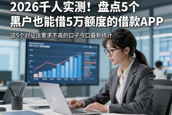 2026千人实测！盘点5个黑户也能借5万额度的借款APP，这5个对征信要求不高的口子今日最新统计