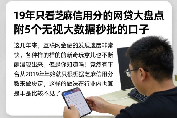 19年只看芝麻信用分的网贷大盘点,附5个无视大数据秒批的口子
