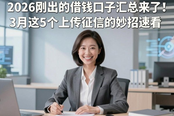 2026刚出的借钱口子汇总来了!3月这5个上传征信的妙招速看