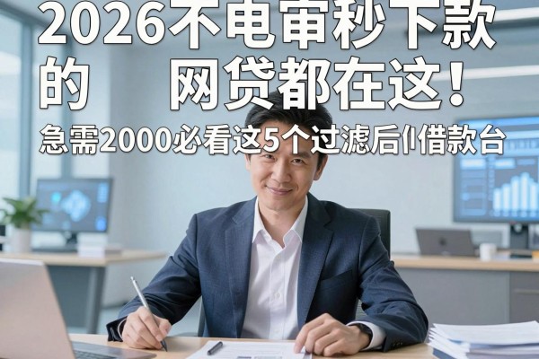 2026不电审秒下款的网贷都在这！急需2000必看这5个过滤后的借款平台