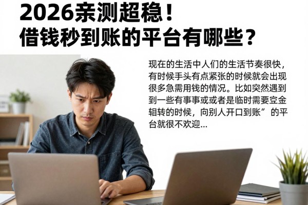 2026亲测超稳!借钱秒到账的平台有哪些?本文深度公开!