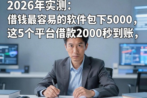 2026年实测:借钱最容易的软件包下5000,这5个平台借款2000秒到账!