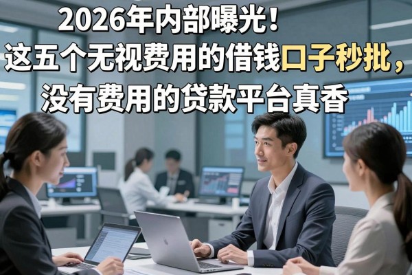 2026年内部曝光!这五个无视费用的借钱口子秒批,没有费用的贷款平台真香