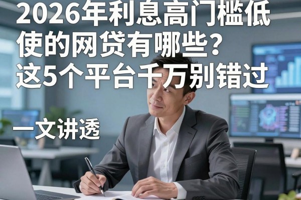 2026年利息高门槛低的网贷有哪些?这5个平台千万别错过,一文讲透!