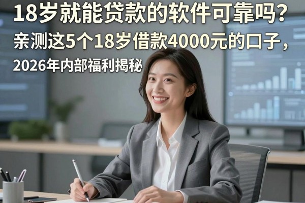 18岁就能贷款的软件可靠吗?亲测这5个18岁借款4000元的口子,2026年内部福利揭秘