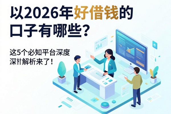 2026年好借钱的口子有哪些?这5个必知平台深度解析来了!