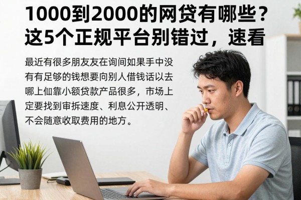 1000到2000的网贷有哪些?这5个正规平台别错过,速看!