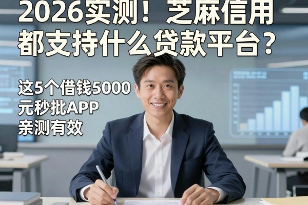 2026实测！芝麻信用都支持什么贷款平台？这5个借钱5000元秒批APP亲测有效