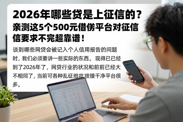 2026年哪些网贷是上征信的?亲测这5个500元借款平台对征信要求不高超靠谱!