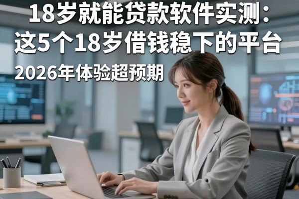 18岁就能贷款软件实测:这5个18岁借钱稳下的平台,2026年体验超预期