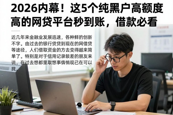 2026内幕！这5个纯黑户高额度的网贷平台秒到账，借款必看