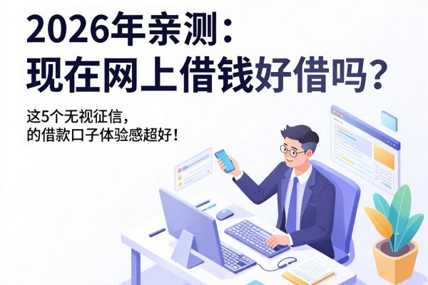 2026年亲测：现在网上借钱好借吗？这5个无视征信的借款口子体验感超好！