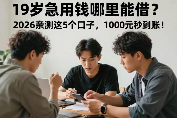 19岁急用钱哪里能借？2026亲测这5个口子，1000元秒到账！