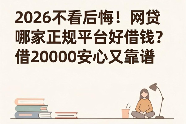 2026不看后悔!网贷哪家正规平台好借钱?这五个正规软件借20000安心又靠谱