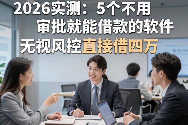 2026实测：5个不用审批就能借款的软件，无视风控直接借四万！