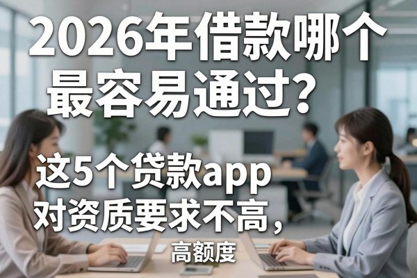 2026年借款哪个最容易通过?这5个贷款app对资质要求不高、高额度稳下!