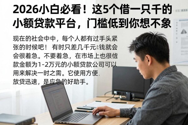 2026小白必看!这5个借一两千的小额贷款平台,门槛低到你想不到