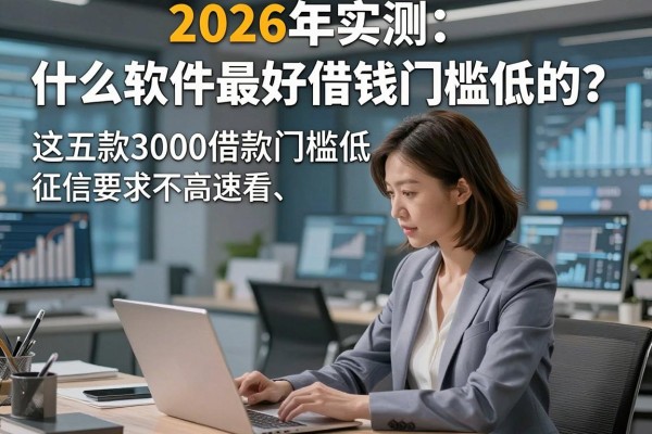 2026年实测：什么软件最好借钱门槛低的？这五款3000借款门槛低、征信要求不高速看！