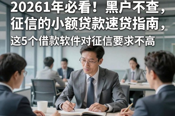 20261年必看!黑户不查征信的小额贷款速贷指南,这5个借款软件对征信要求不高