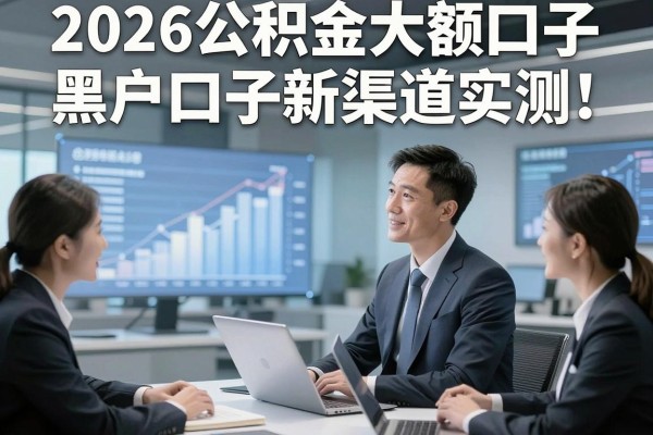 2026公积金大额口子新渠道实测，黑户也能申请！