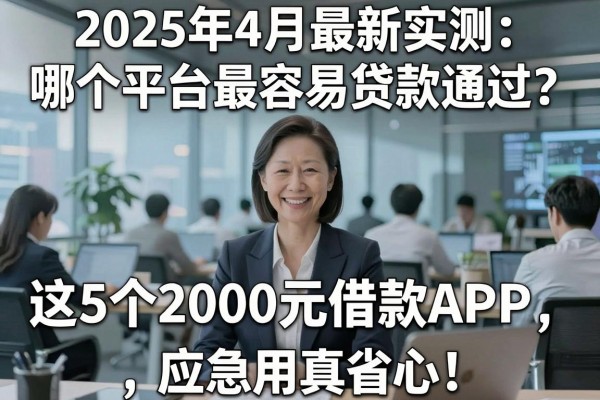 2025年4月最新实测:哪个平台最容易贷款通过?这5个2000元借款APP条件要求不高,应急用真省心!