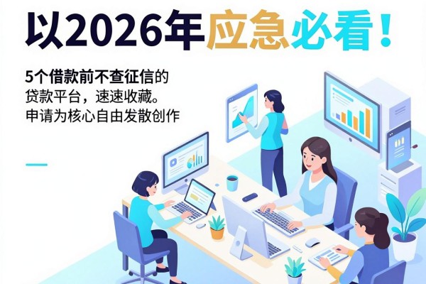 2026年应急必看!5个借款前不查征信的贷款平台速速收藏申请
