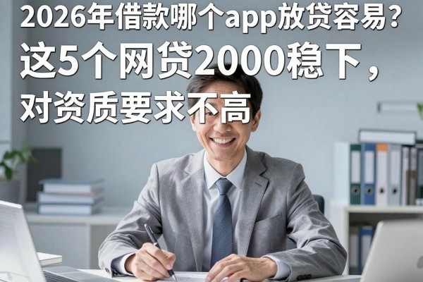 2026年借款哪个app放贷容易?这5个网贷2000稳下,对资质要求不高!