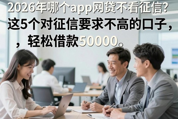 2026年哪个app网贷不看征信?这5个对征信要求不高的口子,轻松借款50000!
