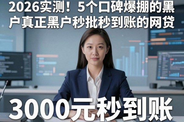 2026实测!5个口碑爆棚的黑户真正黑户秒批秒到账的网贷,3000元秒到账