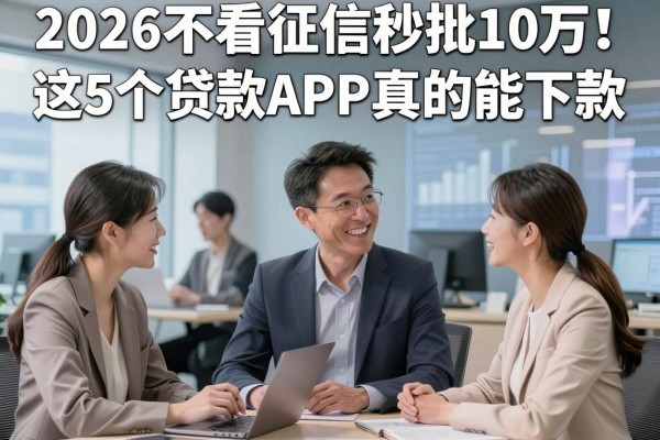 2026不看征信秒批10万!这5个贷款APP真的能下款