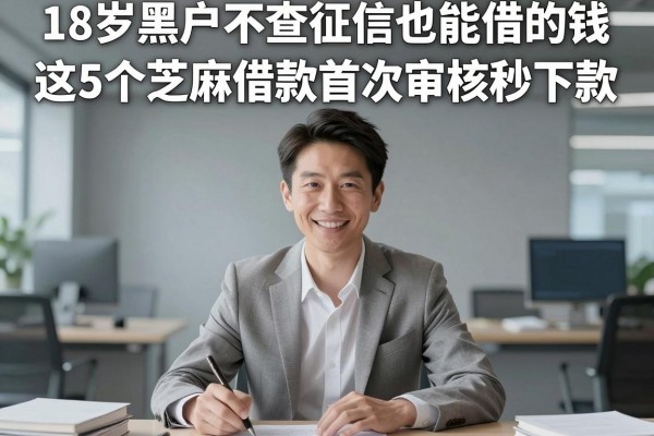 18岁黑户不查征信也能借的钱,这5个芝麻借款首次审核秒下款