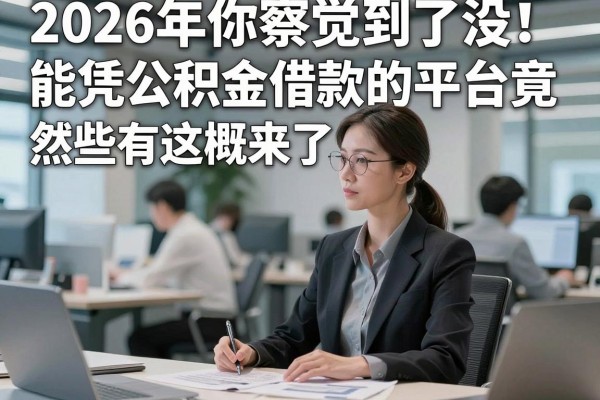 2026年你察觉到了没!能凭公积金借款的平台竟然有这些,全面概括来了!