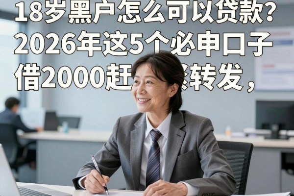 18岁黑户怎么可以贷款？2026年这5个必申口子，借2000赶紧转发！