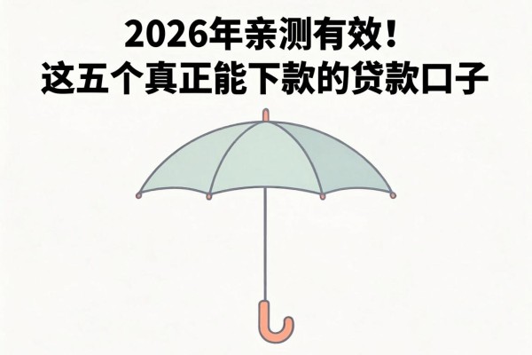 2026年亲测有效!这五个真正能下款的贷款口子,稳下款体验值得收藏