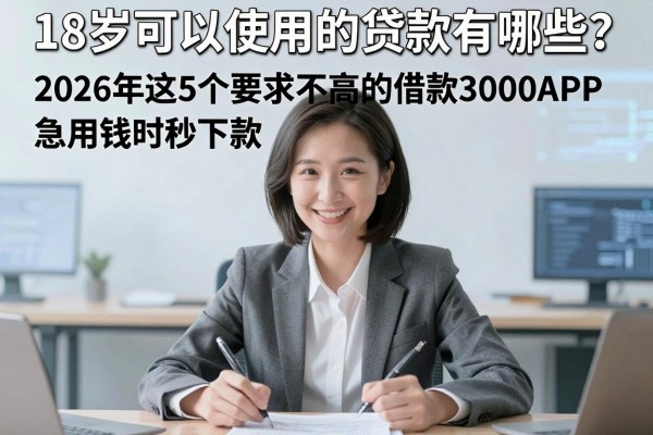 18岁可以使用的贷款有哪些?2026年这5个要求不高的借款3000APP,急用钱时秒下款