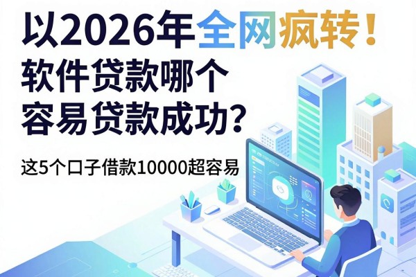 2026年全网疯转!软件贷款哪个容易贷款成功?这5个口子借款10000超容易