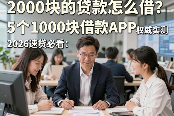 2000块的贷款怎么借?2026速贷必看:5个1000块借款APP权威实测